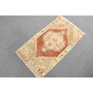 Alfombra Turca de 1.9x3.4 pies, Alfombra Pequeña Vintage, Alfombra Marroquí Marrón Rojiza - Product Image 4