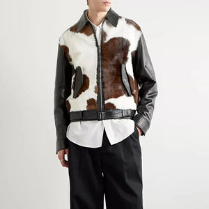 Chaqueta de Cuero Vacuno para Hombre de Primera Calidad, Diseño Único en la Parte Delantera, Chaqueta de Invierno Ecológica Hecha en Pakistán, Venta al Por Mayor - Product Image 4