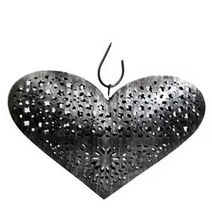 Modern <b>Heart</b> with Metal Christmas <b>Hanging</b> Decorative - Product Image 2