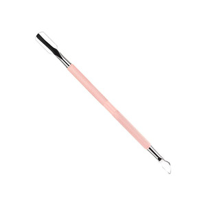 Pousses à ongles manucure vernis à miroir poignée enduite rose aciers à haute teneur en carbone maison et salon utiliser des poussoirs à ongles - Product Image 1