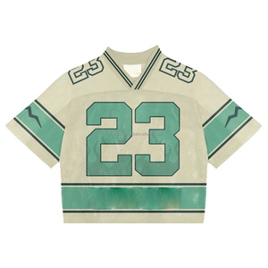 Camiseta de fútbol para hombre con escote acanalado a la moda, Camiseta 100% de algodón holgada, ecológica, de secado rápido, transpirable, sin mangas - Product Image 1