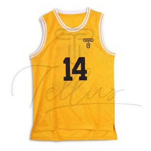 High Quality Printed Custom Logo 100% Polyester Quick Dry Breathable Sleeveless Men's <b>Basketball</b> Jersey Big Size Colorful - Product Image 4