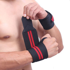 Rodilleras deportivas de seguridad para gimnasio, rodilleras de levantamiento de pesas, correas de vendaje, protector de compresión, muñequera de nailon Spandex Unisex - Product Image 4
