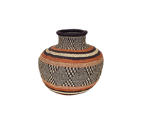Nouveau Panier en Herbe de Mer Rond Fait Main avec Poignée, Élégant, Écologique, Multifonctionnel et Moderne pour le Rangement à la Maison et en Cuisine