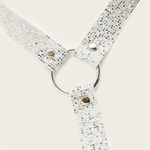 Chaîne de corps sexy à pampilles avec strass en forme de cœur et paillettes pour femme, idéale pour les soirées - Product Image 4