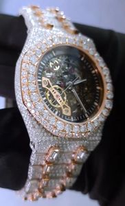 Montre à mouvement automatique de luxe en acier inoxydable en édition limitée VVS Moissanite diamant dernier Hip Hop 20mm de haute qualité - Product Image 2