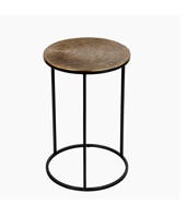 Table basse en métal moderne et écologique, design actuel, de haute qualité, fabriquée à la main, luxe