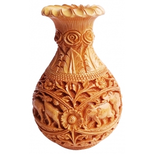 Haute qualité luxe marron bois Table décoratif fleur Vase Design moderne pour la maison hôtel fête décor à la maison accessoires - Product Image 1