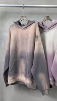 Sudadera con Capucha Oversize de Algodón Grueso en Blanco al por Mayor, Estilo Vintage Streetwear, Lavado Ácido, para Hombre, Personalizable, Ecológica, para Invierno