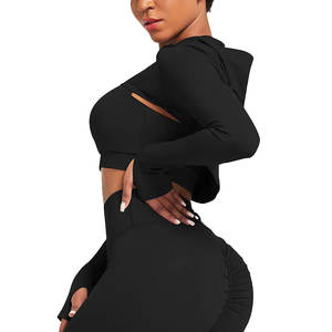 Leggings de entrenamiento de compresión de barriga de alta elasticidad para mujer, conjunto de Yoga, ropa deportiva, conjunto de Yoga para mujer - Product Image 5