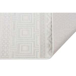 Tapis moderne beige Netline CN012, 100 % acrylique, non-muant, facile à nettoyer, durable, 80x150 cm, pour chambre à coucher, bureau, enfants - Home Depot - Product Image 4