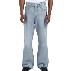 Jeans de Mezclilla Holgados Personalizados de Talla Grande para Hombre, Estilo Urbano, con Bordado de Grafiti, Jeans Oversize para Skate, Fabricante OEM de Moda - Product Image 1