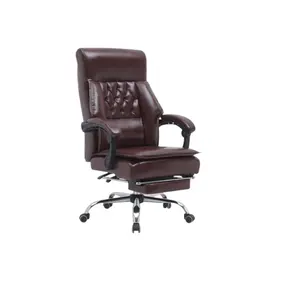 OEM自有品牌老板椅，采用高档材料制成的软办公椅，供出口商使用