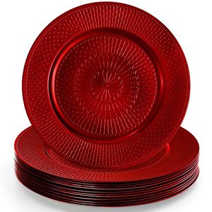 Assiette de présentation ronde élégante en métal pour la décoration de banquet de luxe avec une table de fête de mariage moderne - Product Image 5