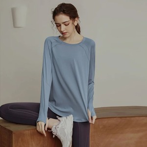 2024 femmes à manches longues gymnastique course Blouses chemises respirant hauts de sport Fitness vêtements d'entraînement vêtements de sport pour les entraînements de gymnastique - Product Image 1