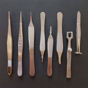 Juego de Pinzas Manuales - Instrumentos Quirúrgicos de Acero Inoxidable Alemán de Alta Calidad, Autoclavables y Reutilizables - Product Image 1