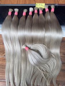 Extensions de cheveux humains en machine de haute qualité Remy marron clair brut aligné sur les cuticules vierges du Vietnam non transformées à donneur unique - Product Image 5