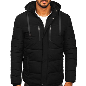 Chaqueta acolchada de moda para hombre cortavientos con capucha impresa por encargo de último diseño de moda - Product Image 3