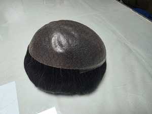 Perruque Remy de qualité supérieure Toupet avec Deep Wave Kinky Straight Water Body Wave Styles Indian Hair Mono Base Lace PU Base Air BD - Product Image 6