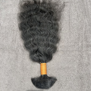 ผมต่อแบบ Full Cuticle แท้จากอินเดีย คุณภาพดี สีซอลท์แอนด์เปปเปอร์ แบบ Skin Weft เย็บด้วยเครื่องจักร แบบ Double Weft สำหรับถักเปีย ย้อมสีได้ - Product Image 6