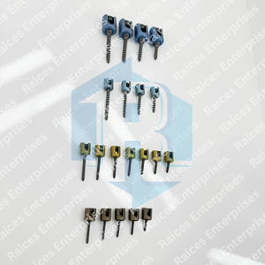 Sistema de fijación de tornillos de pedículo espinal Tornillos poliaxiales y monoaxiales Juego completo de grado de titanio Aprobado por CE e ISO - Product Image 6