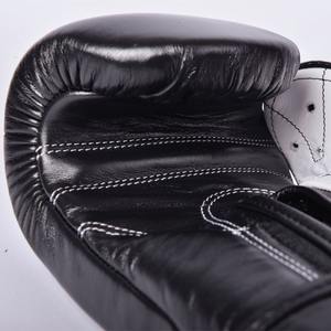 ถุงมือมวยหนังสังเคราะห์แท้สำหรับผู้ชายถุงมือทั้งซ้ายและขวานุ่มระบายอากาศได้ดีดีไซน์แบบเต็มนิ้วพร้อมคุณสมบัติกันลื่น - Product Image 5