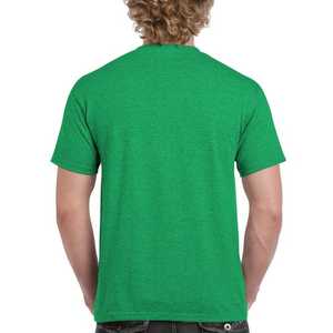 Camisetas de algodón de 300g para hombre, camiseta transpirable holgada de cuello redondo de verano de manga corta para hombre y mujer, Camiseta básica - Product Image 3