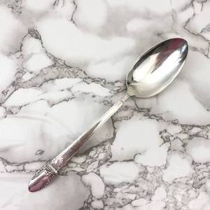 ช้อนเครื่องเงินด้ามมีดีไซน์ดอกไม้สำหรับงานแต่งงานจากอินเดียเหมาะสำหรับเครื่องครัวในบ้านชุดโต๊ะและช้อนเสิร์ฟข้าว - Product Image 3