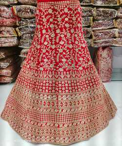 À la mode broderie lourde séquence pierre travail Lehenga Choli avec Dupatta vêtements de mariage prix de gros vêtement ethnique vêtement - Product Image 3