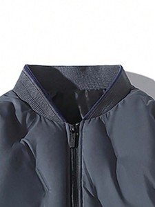 Chaqueta de Invierno Acolchada para Hombre, Cuello Alto, Delgada, de Alta Calidad, Informal, Ropa Exterior, Chaquetas para Hombre - Product Image 4
