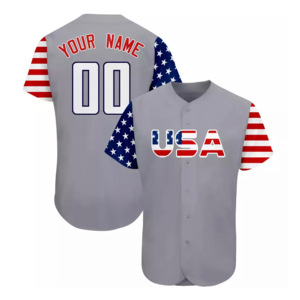 Camiseta de Béisbol Juvenil personalizable de alta calidad, ropa deportiva impresa con botones completos, transpirable, venta al por mayor, Béisbol personalizado barato - Product Image 2