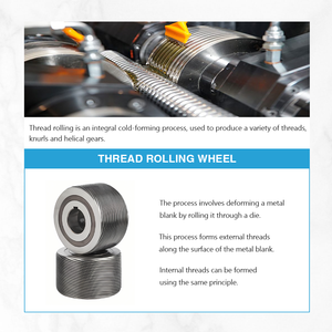 Độ chính xác cao trong thức ăn phong cách chủ đề cán chết knurling spline Metric rãnh chủ đề cán bánh xe - Product Image 3