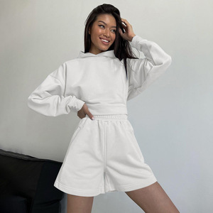 Ensemble de survêtement décontracté deux pièces en coton épais pour homme avec logo personnalisé, imprimé, pour l'automne - Product Image 4