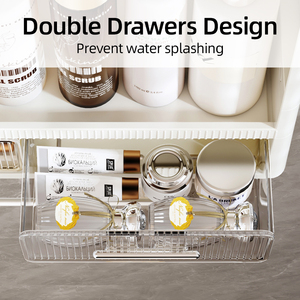 <span class=keywords><strong>3</strong></span>层现代壁挂式浴室搁板节省空间防水储物架浴室淋浴塑料搁板毛巾 - Product Image 6