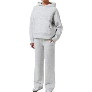 Conjunto Deportivo de Dos Piezas para Mujer, Talla Grande, Sudadera con Capucha y Pantalones Deportivos para Correr, Cortavientos, Ropa Urbana - Product Image 3