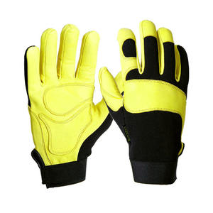 Guantes DE TRABAJO mecánicos de cuero suave y cómodos Protección de manos resistente al corte resistente para uso diario y al aire libre - Product Image 5