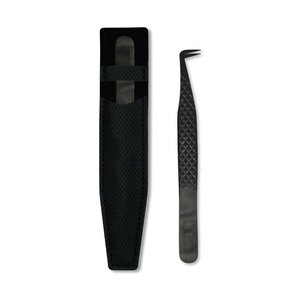 Pinzas de pestañas de volumen Puntas de fibra Injerto de pestañas Pinzas de agarre nano Pinzas de extensión de pestañas rusas profesionales de 90 45 grados - Product Image 1