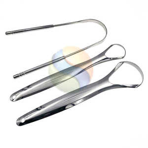 ที่ขูดลิ้นสแตนเลสเกรดพรีเมียม รูปตัวยู  ทำความสะอาดช่องปากสองด้าน  ที่ขูดลิ้นสแตนเลสสกรีนโลโก้ได้ - Product Image 3