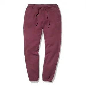 Rahat Fit yıkanmış bitirmek % 60% pamuk % 40% Polyester gölge düz bacak Jogger erkek Sweatpants dipleri