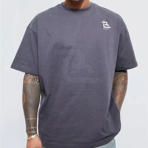 Top Design Hommes Boxy Fit T-shirts avec Logo Personnalisé 2024 Dernière Conception Hommes Nouvelle Arrivée T-Shirt - Product Image 1