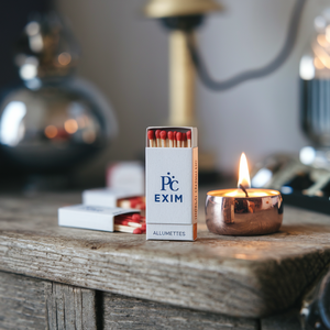 กล่องไม้ขีดนิรภัยกันชื้นแบบสั่งทำดีไซน์จากไม้และกระดาษแข็งทำด้วยมือ - Product Image 1