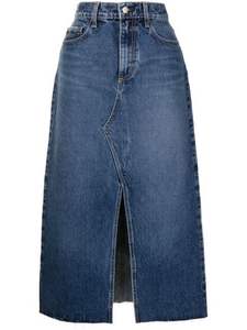 กระโปรงยาวผ้าเดนิมสำหรับผู้หญิง2025ลำลองมีกระดุมเป็นมิตรต่อสิ่งแวดล้อมในเทศกาลฤดูหนาว - Product Image 3