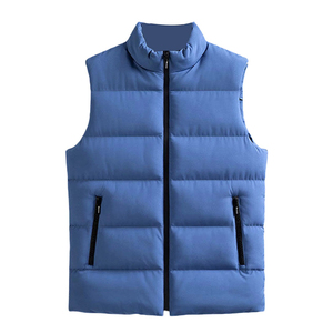 Veste bouffante zippée légère personnalisée OEM Gilet manches bulles chaudes respirant coupe-vent imperméable décontracté vêtements d'extérieur en toile - Product Image 4