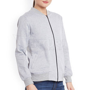 2024 meilleure qualité femmes décontracté Bomber veste Slim Fit tricoté en cuir coquille col montant personnalisé respirant hiver laine doublure - Product Image 2