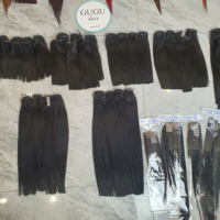Vente en gros d'extensions de bandes de cheveux humains 100% 24-28 pouces 12A blond vierge Plus trame de génie os droit droit de haute qualité