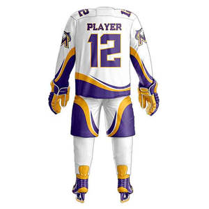 Maillot de hockey sur glace en polyester personnalisé de qualité supérieure ensemble de hockey uniforme et imprimé en usine - Product Image 3