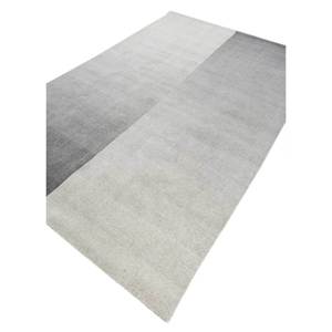 <b>Jean</b> Grey Black Hand Loom Wool Rugs Classic 9x12 Rectangle Solid Abstract Jacquard Design Handmade 10mm for Home Hallway - Product Image 2