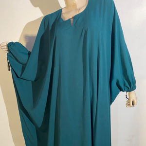 Kimono décontracté XXL élégant et modeste pour femmes Abaya brodé à la main boutonné respirant fait à la main vêtements musulmans traditionnels pour - Product Image 1