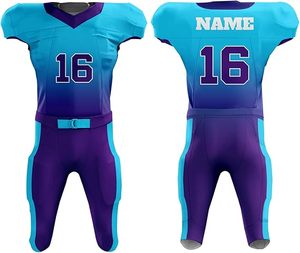 Maillots de football américain personnalisés ensemble à manches courtes uniforme de football américain et porter - Product Image 1