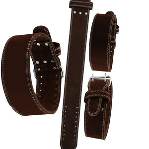 Cinturón de inmersión de levantamiento de pesas con logotipo personalizado de venta superior, soporte de cintura de cuero de vaca y EVA para entrenamiento de gimnasia, entrenamiento de fuerza en la rodilla - Product Image 6